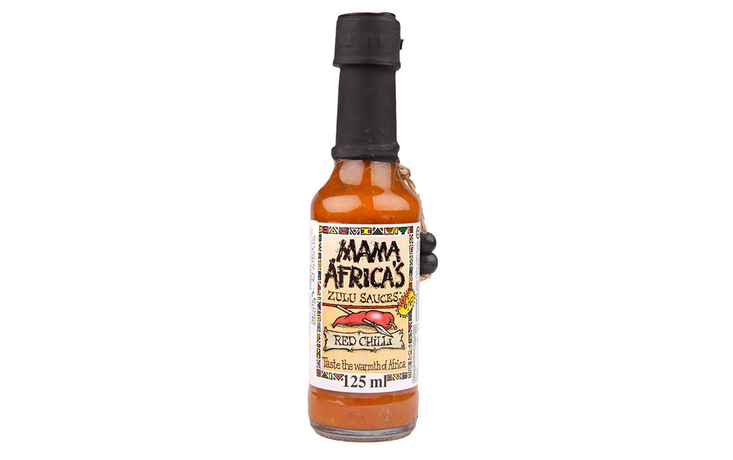 Mama Africa's Red Chilli Zulu Sauces    Glass Bottle  125 millilitre